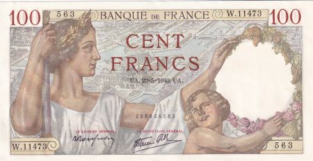 France 100 Francs Sully - 23-05-1940 - Série W.11473