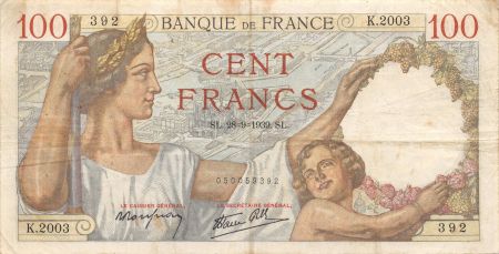 France 100 Francs Sully - 28-09-1939 Série K.2003 - TB+