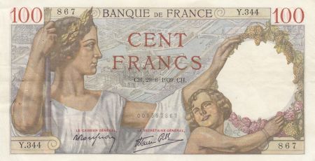 France 100 Francs Sully - 29-06-1938 - Série Y.344