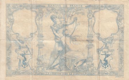France 100 Francs Type 1882 \ Lion inversé \  -  25-07-1882 - Série M.174 - TTB