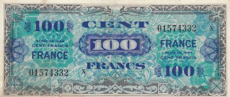 France 100 Francs Verso France 1944 - Série  Petit X - 01574332