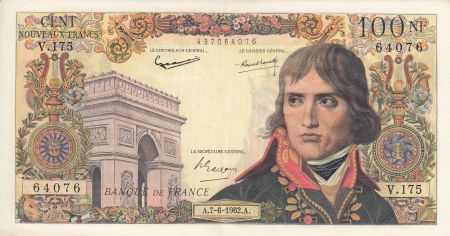 France 100 Nouveaux Francs - Bonaparte - 07-6-1962 Série V.175