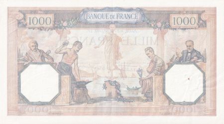 France 1000 Francs - Cérès et Mercure - 02-02-1939 - Série W.6263 - SUP+ - F.38.34