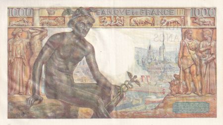 France 1000 Francs - Déesse Déméter - 28-01-1943 - Série T.3645 - F.40.17
