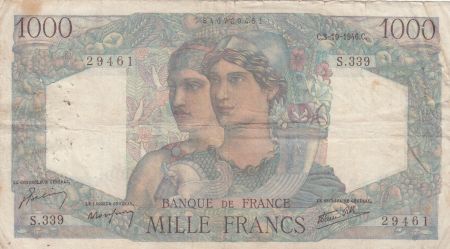 France 1000 Francs - Minerve et Hercule - 03-10-1946 - Série S.339