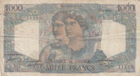 France 1000 Francs - Minerve et Hercule - 07-04-1949 - Série H.553