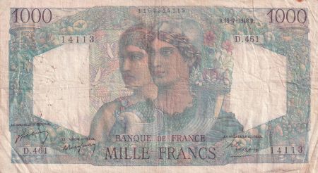 France 1000 Francs - Minerve et Hercule - 15-07-1948 - Série D.461  - TB - F.41.22