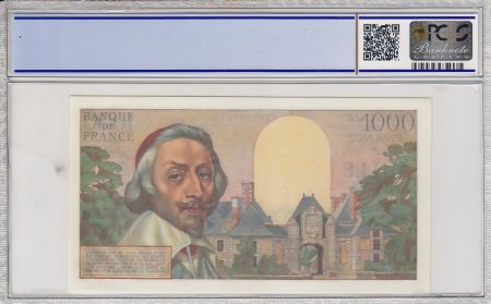 France 1000 Francs,  Richelieu - 1956  -  PCGS 65 OPQ