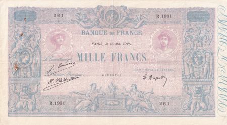 France 1000 Francs - Rose et Bleu - 16-05-1925 - Série R.1931 - F.36.41