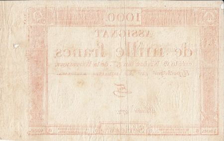 France 1000 Francs 18 Nivose An III - 7.1.1795 - Sign. Fere