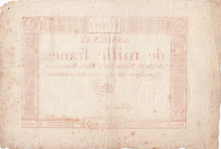 France 1000 Francs 18 Nivose An III - 7.1.1795 - Sign. Massé - TTB