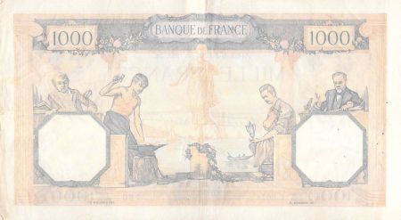 France 1000 Francs Cérès et Mercure - 02-11-1939 Série L.8074 - TTB