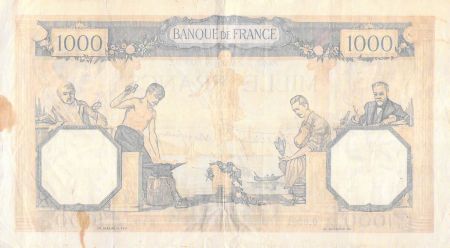 France 1000 Francs Cérès et Mercure - 02-11-1939 Série O.8091 - TB+