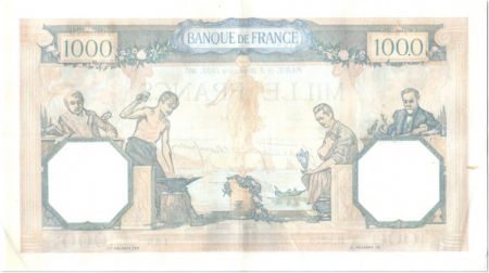 France 1000 Francs Cérès et Mercure - 03-11-1938 Série H.5278