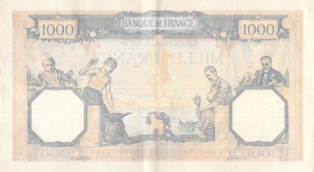 France 1000 Francs Cérès et Mercure - 03-11-1938 Série Y.5279 - TTB