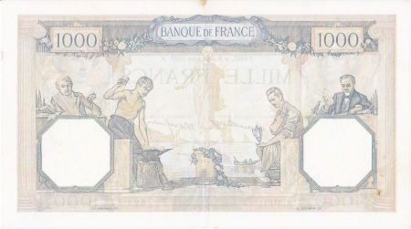 France 1000 Francs Cérès et Mercure - 09/12/1937 Série A3101 - 621
