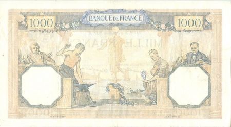 France 1000 Francs Cérès et Mercure - 09/12/1937 Série Y3086