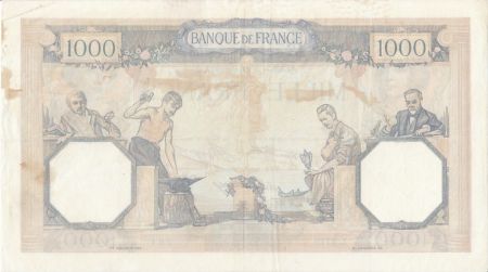 France 1000 Francs Cérès et Mercure - 11-02-1937 Série L.2725