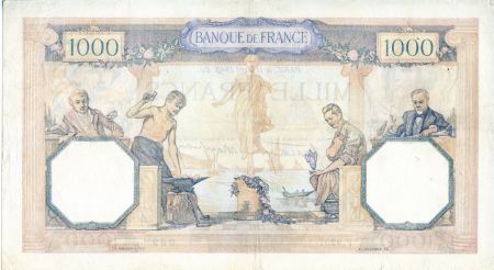 France 1000 Francs Cérès et Mercure - 11/04/1940 Série F.9237 - TTB