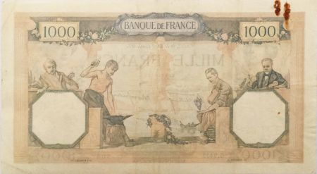 France 1000 Francs Cérès et Mercure - 11-04-1940 Série G.9439 - TTB