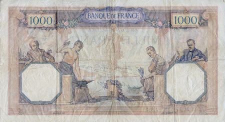 France 1000 Francs Cérès et Mercure - 14-01-1930 Série J.813 - TTB