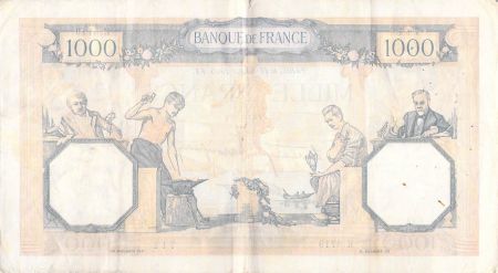 France 1000 Francs Cérès et Mercure - 18-01-1940 Série K.8719 - TB+