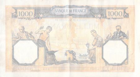 France 1000 Francs Cérès et Mercure - 18-01-1940 Série L.8621 - TTB