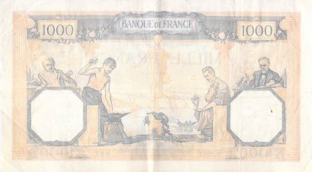 France 1000 Francs Cérès et Mercure - 18-01-1940 Série N.8652 - TB+