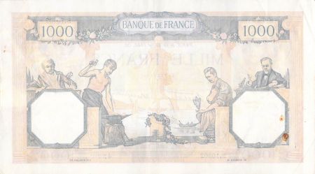 France 1000 Francs Cérès et Mercure - 18-07-1940 Série B.10302 - PTTB