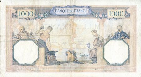 France 1000 Francs Cérès et Mercure - 18/07/1940 Série C.10250 - TTB