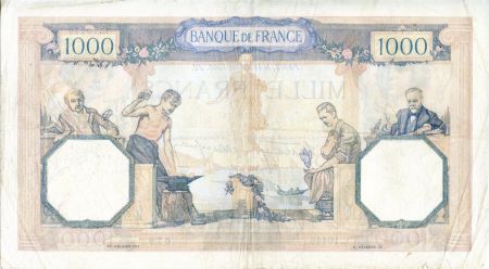 France 1000 Francs Cérès et Mercure - 18/07/1940 Série E.10448 - TTB