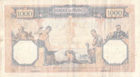 France 1000 Francs Cérès et Mercure - 19-07-1928 Série R.734 - TB