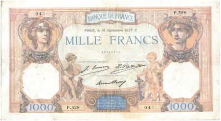 France 1000 Francs Cérès et Mercure - 1927