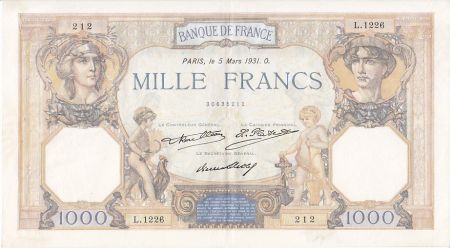 France 1000 Francs Cérès et Mercure - 1931