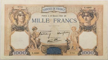 France 1000 Francs Cérès et Mercure - 20-10-1938 Série E.4445 - TTB