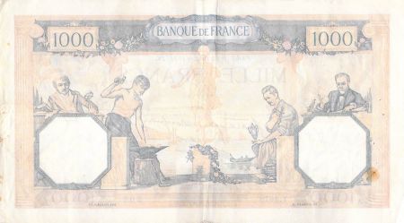 France 1000 Francs Cérès et Mercure - 20-10-1938 Série Y.4678 - TTB