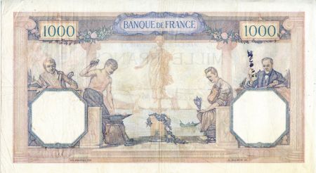 France 1000 Francs Cérès et Mercure - 21/09/1939 Série M.7953 - TTB