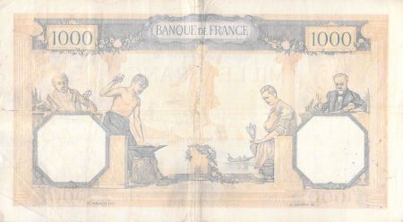 France 1000 Francs Cérès et Mercure - 21-09-1939 Série Y.7534 - TTB