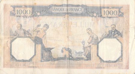 France 1000 Francs Cérès et Mercure - 26-01-1939 Série R.5995 - PTTB