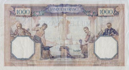 France 1000 Francs Cérès et Mercure - 26-12-1930 Série N.1122 - TTB