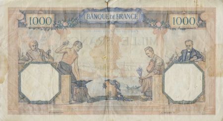 France 1000 Francs Cérès et Mercure - 27-10-1938 Série R.4987 - TB+