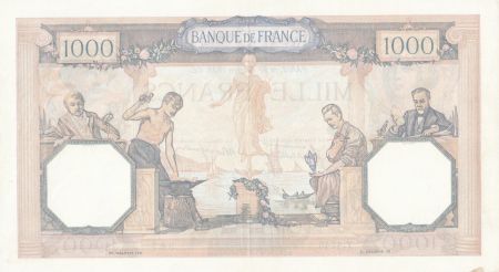 France 1000 Francs Cérès et Mercure - 27-10-1938 Série Y.4745 - SUP