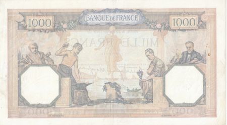 France 1000 Francs Cérès et Mercure - 29-02-1940 Série J.8925 - TTB