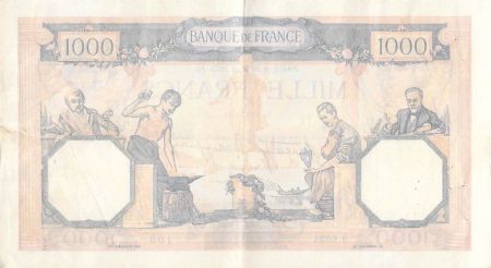 France 1000 Francs Cérès et Mercure - 30-03-1939 Série N.6634 - TTB