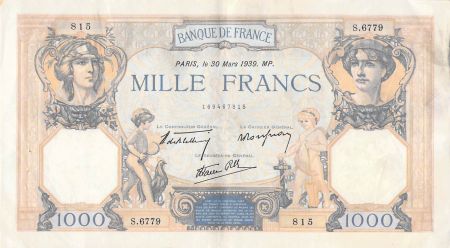 France 1000 Francs Cérès et Mercure - 30-03-1939 Série S.6679 - TTB