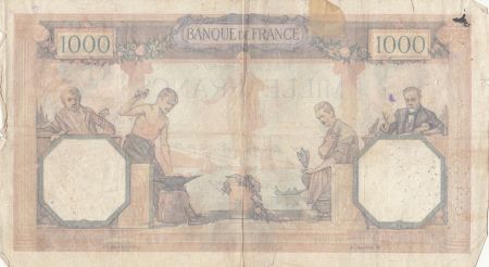 France 1000 Francs Cérès et Mercure - 31-08-1927 - Série O.501