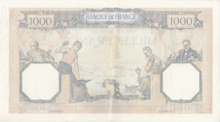 France 1000 Francs Cérès et Mercure - 31-12-1936 Série Q.2697