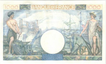 France 1000 Francs Commerce et Industrie - 13-07-1944 Série D.4045