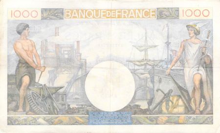 France 1000 Francs Commerce et Industrie - 19-12-1940 Série C.1335 - TTB