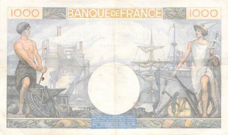 France 1000 Francs Commerce et Industrie - 19-12-1940 Série C.1362 - TTB